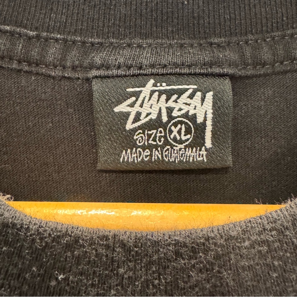 Stussy Wizard Graphic T-Shirt Black XL Vintage Style Streetwear 8-Ball Spell - Picture 5 of 10